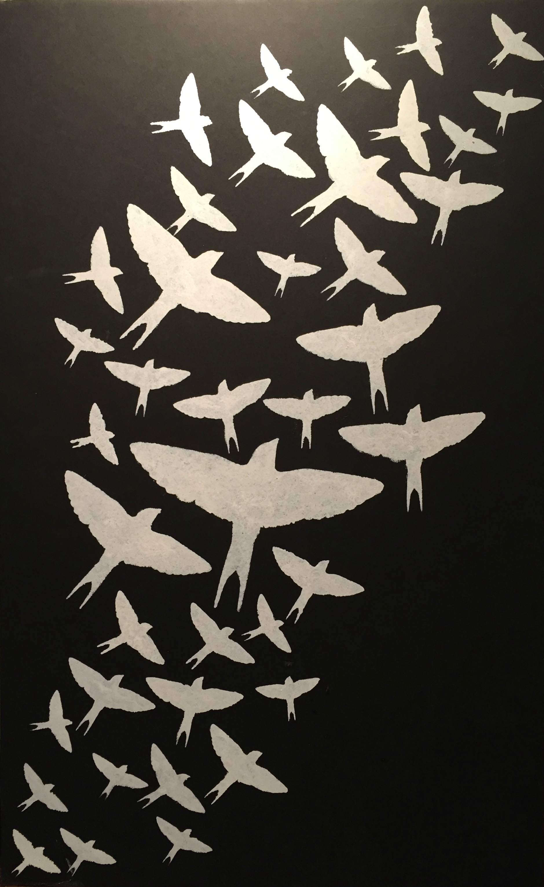 Flock Of Birds Stencils
