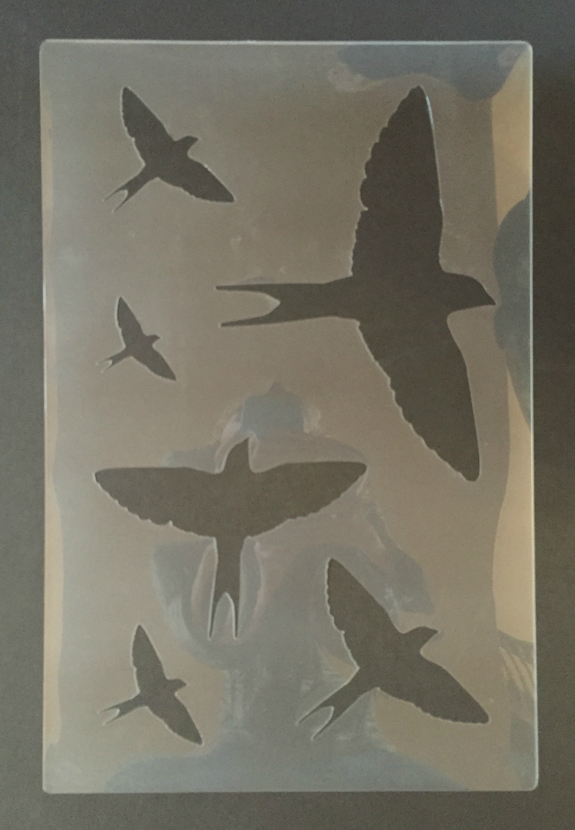 Flying Bird Stencils Collection of 6 Living Lullaby Designs
