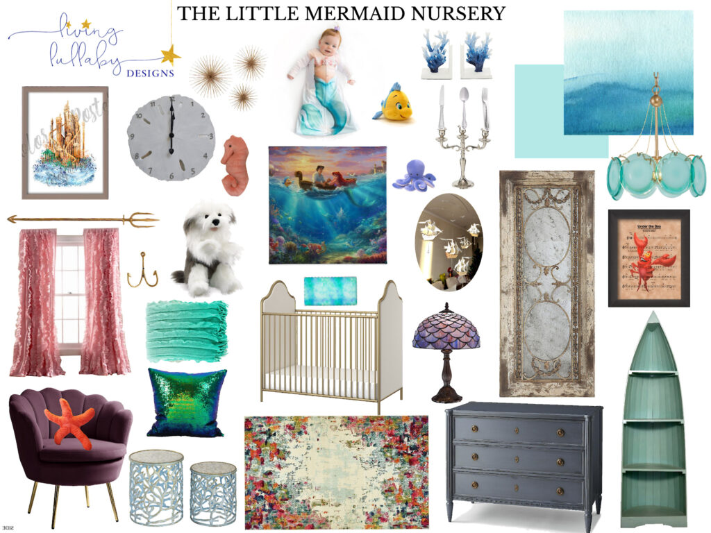 The Little Mermaid Nursery - Living Lullaby Designs